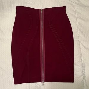 Maroon Givenchy skirt